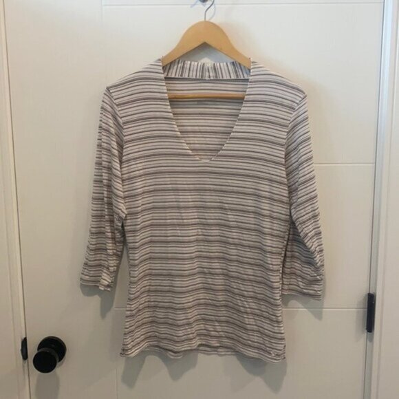 Columbia half sleeve striped shirt  medium - Picture 1 of 7